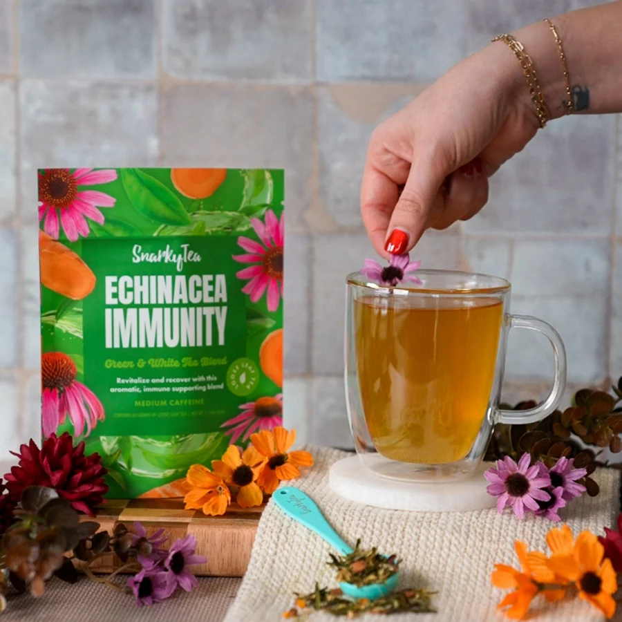 Echinacea Immunity - Green & White Tea Blend - Image 3