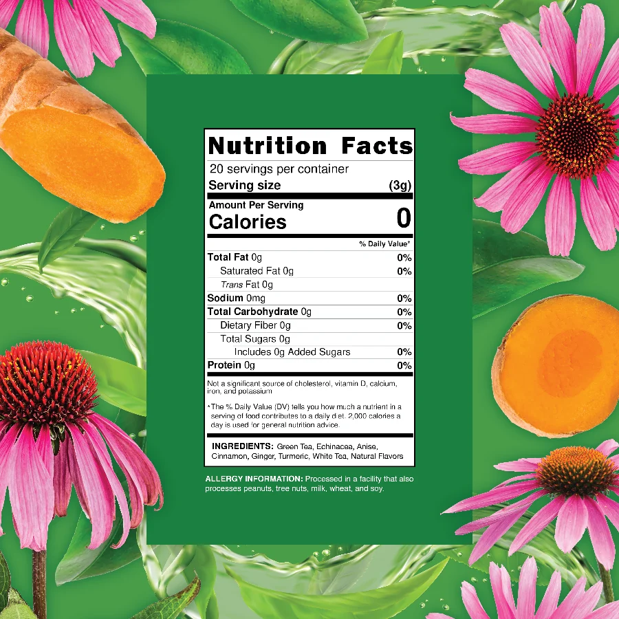 Echinacea Immunity - Green & White Tea Blend - Image 4