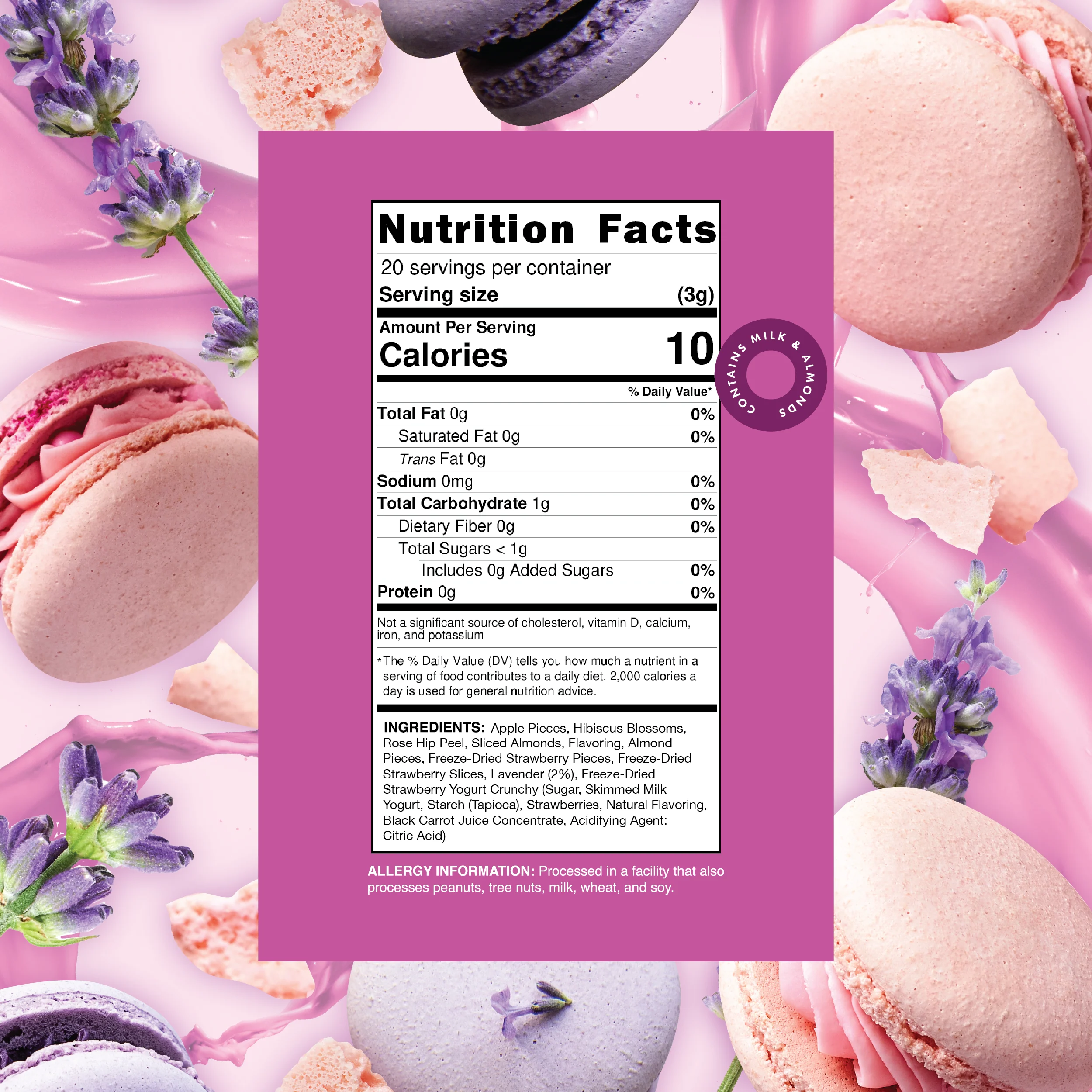 Strawberry Lavender Macaron - Fruit Herbal Blend - Image 4